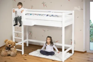 Hochbett Picco-180 aus massivem Buchenholz / SALTO Kindermöbel München